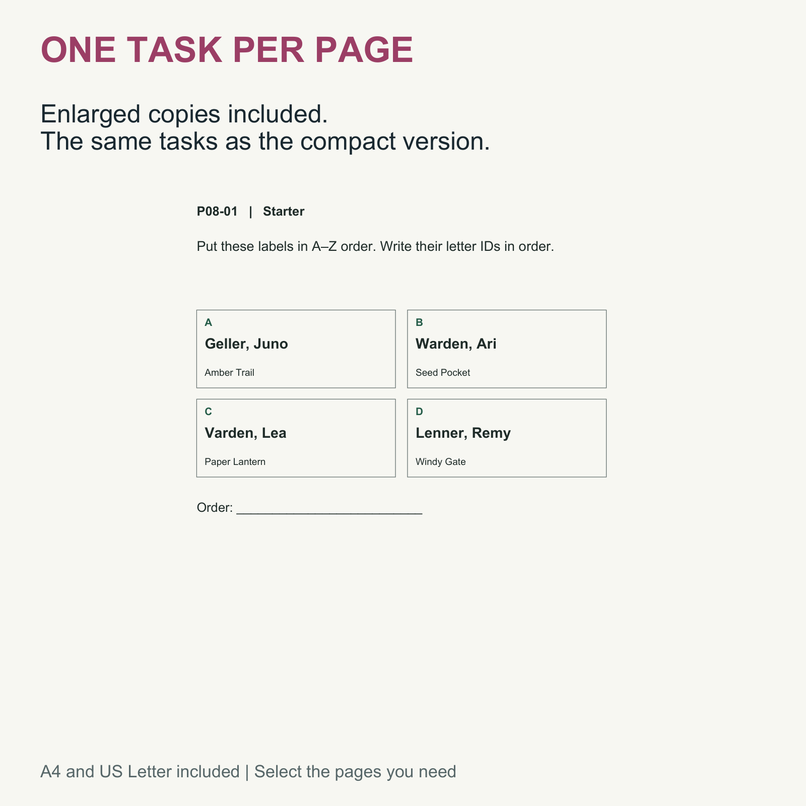 Alphabetical Order Task Cards — ABC Order Stations — Grades 2-4 — Teaching guidance and support included in this resource.