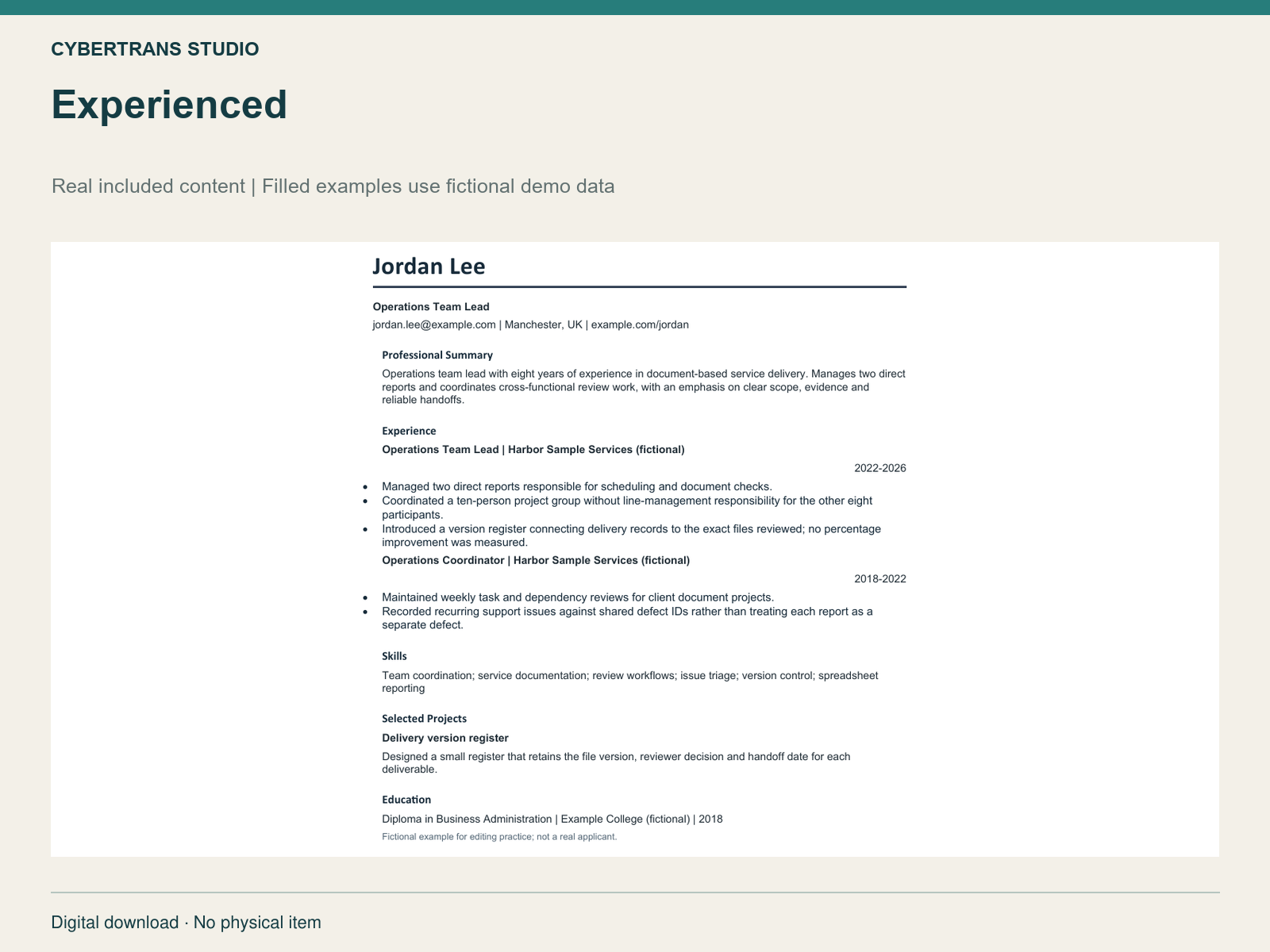 Experienced