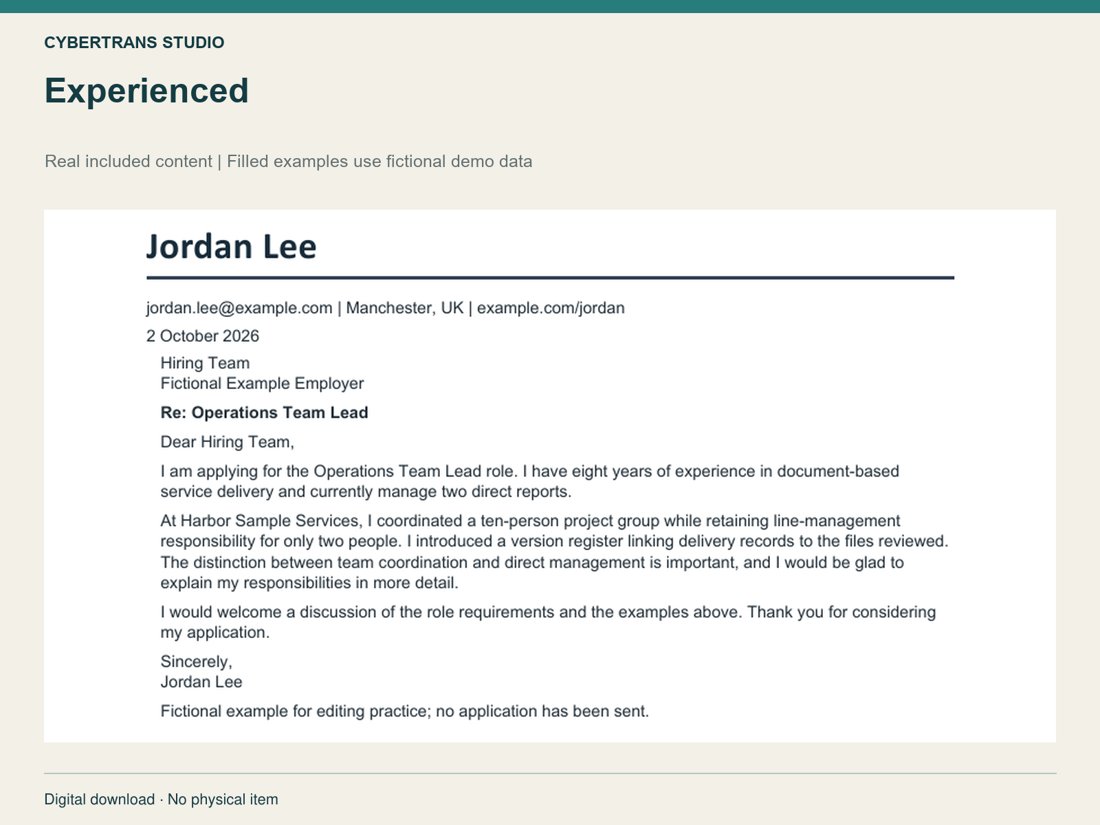 Experienced