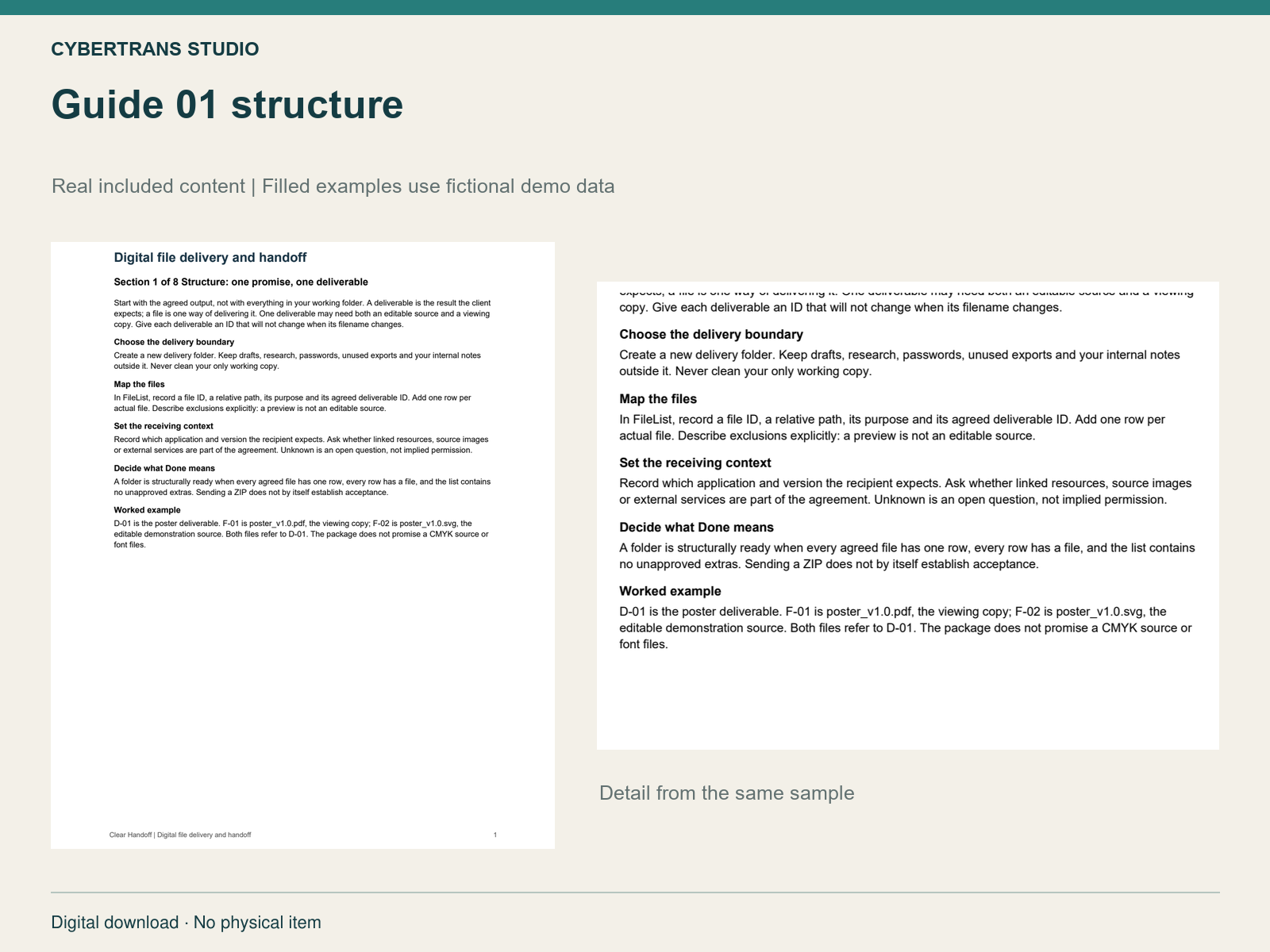 Guide 01 structure