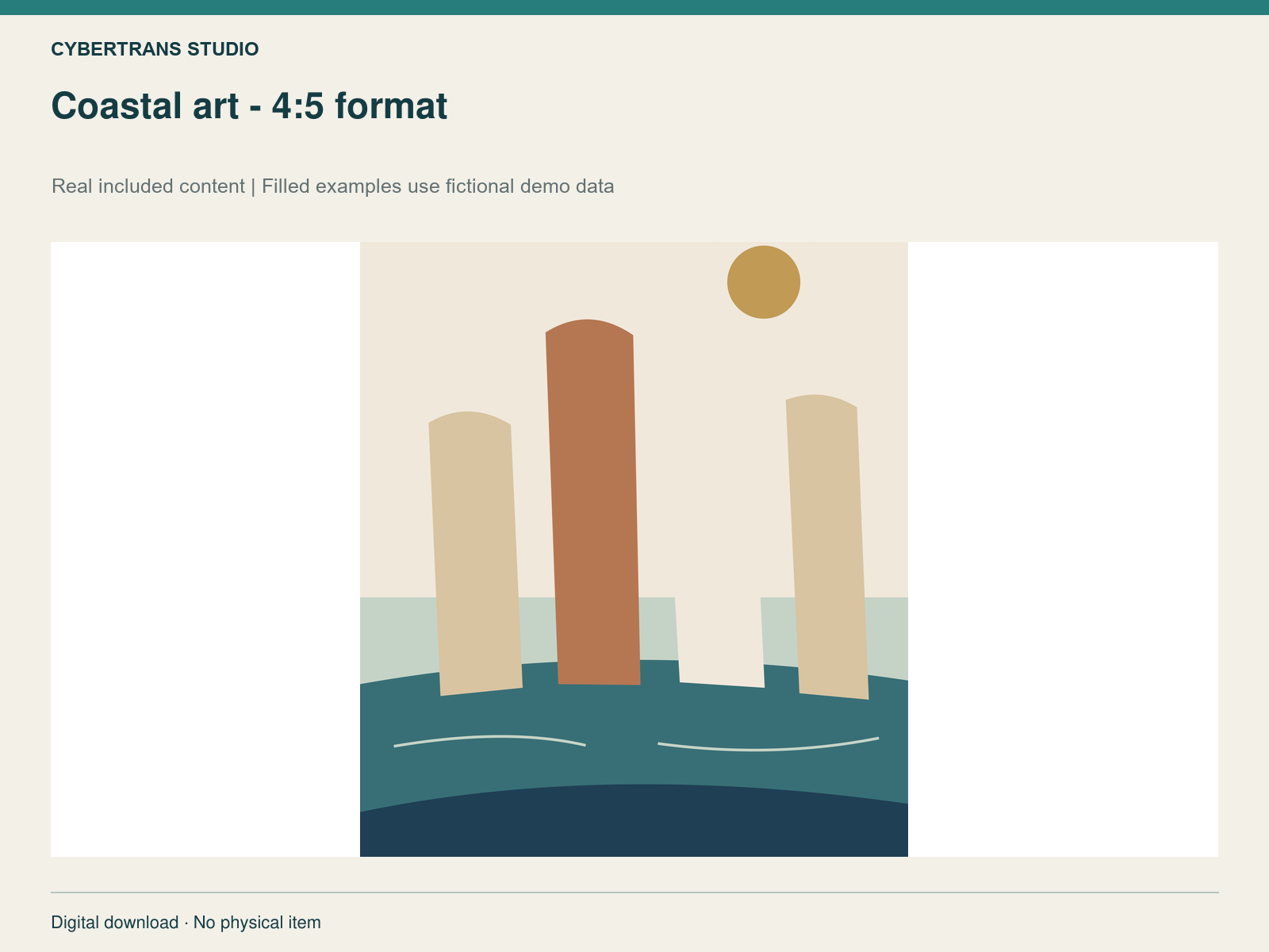 Coastal art - 4:5 format