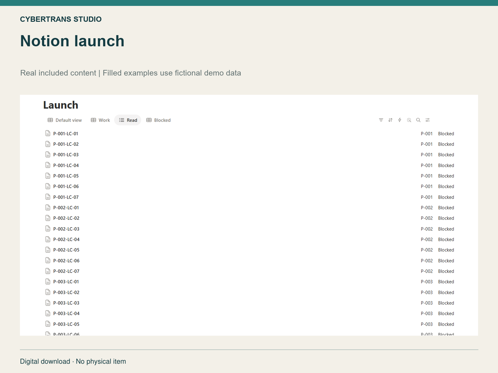 Notion launch