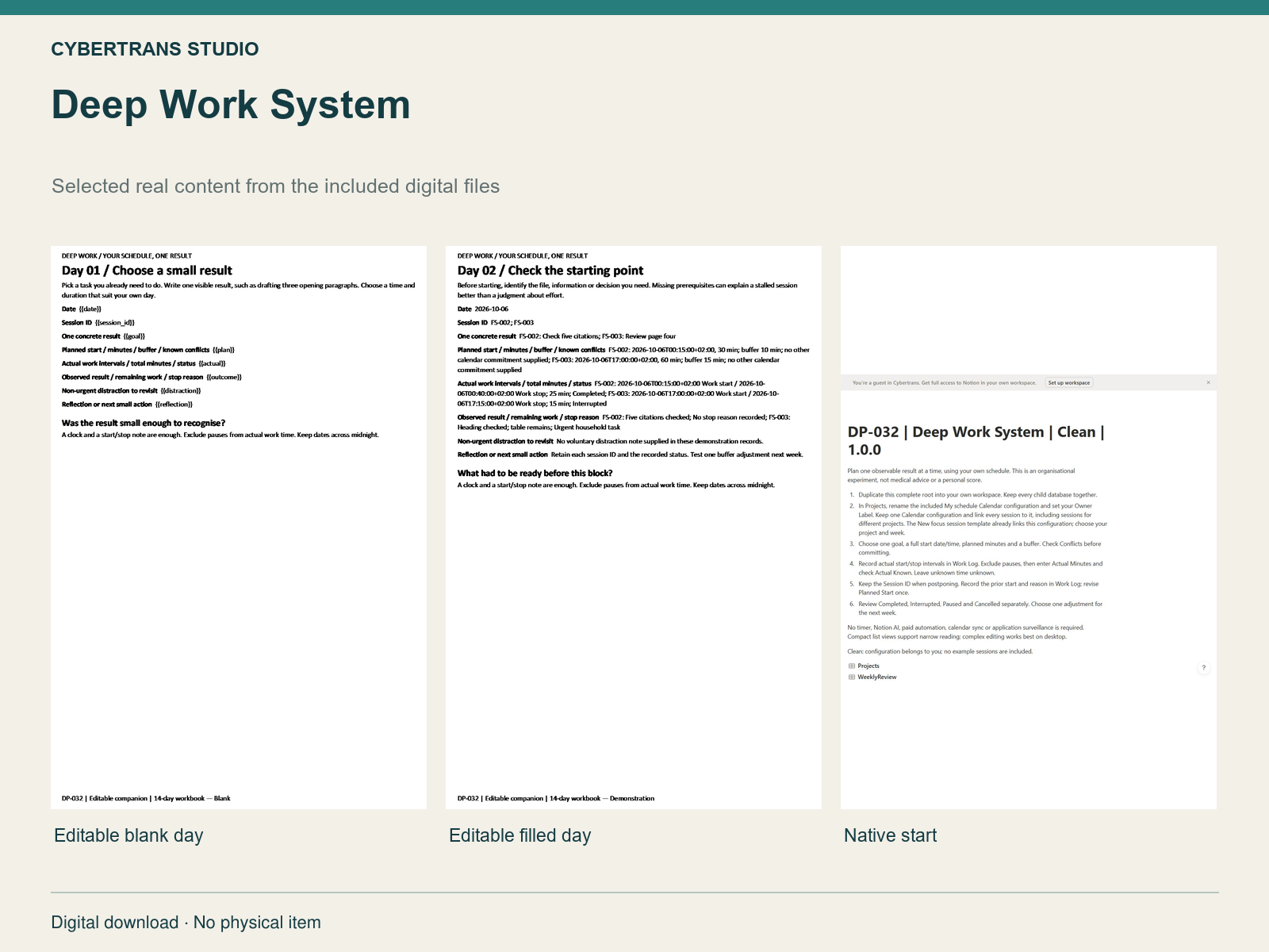 Deep Work System