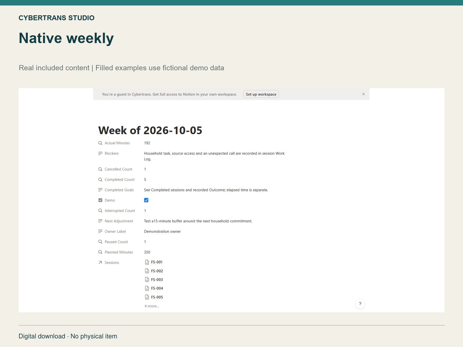 Native weekly