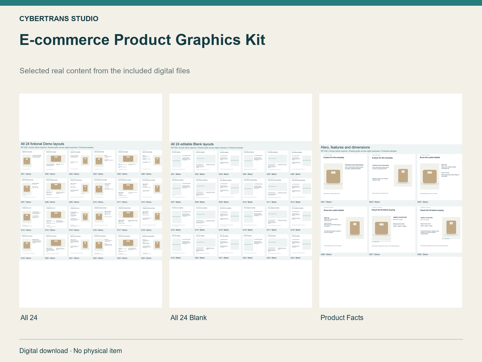 E-commerce Product Graphics Kit