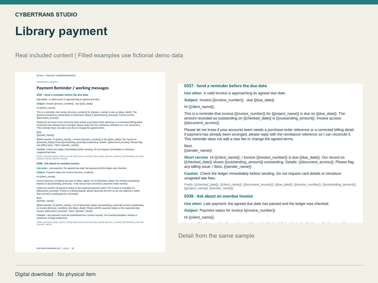 Library payment