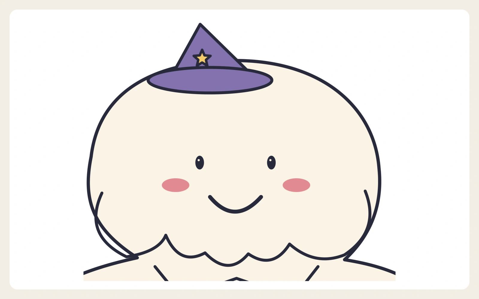 Ghost head with witch hat from the flat printable keeper template.