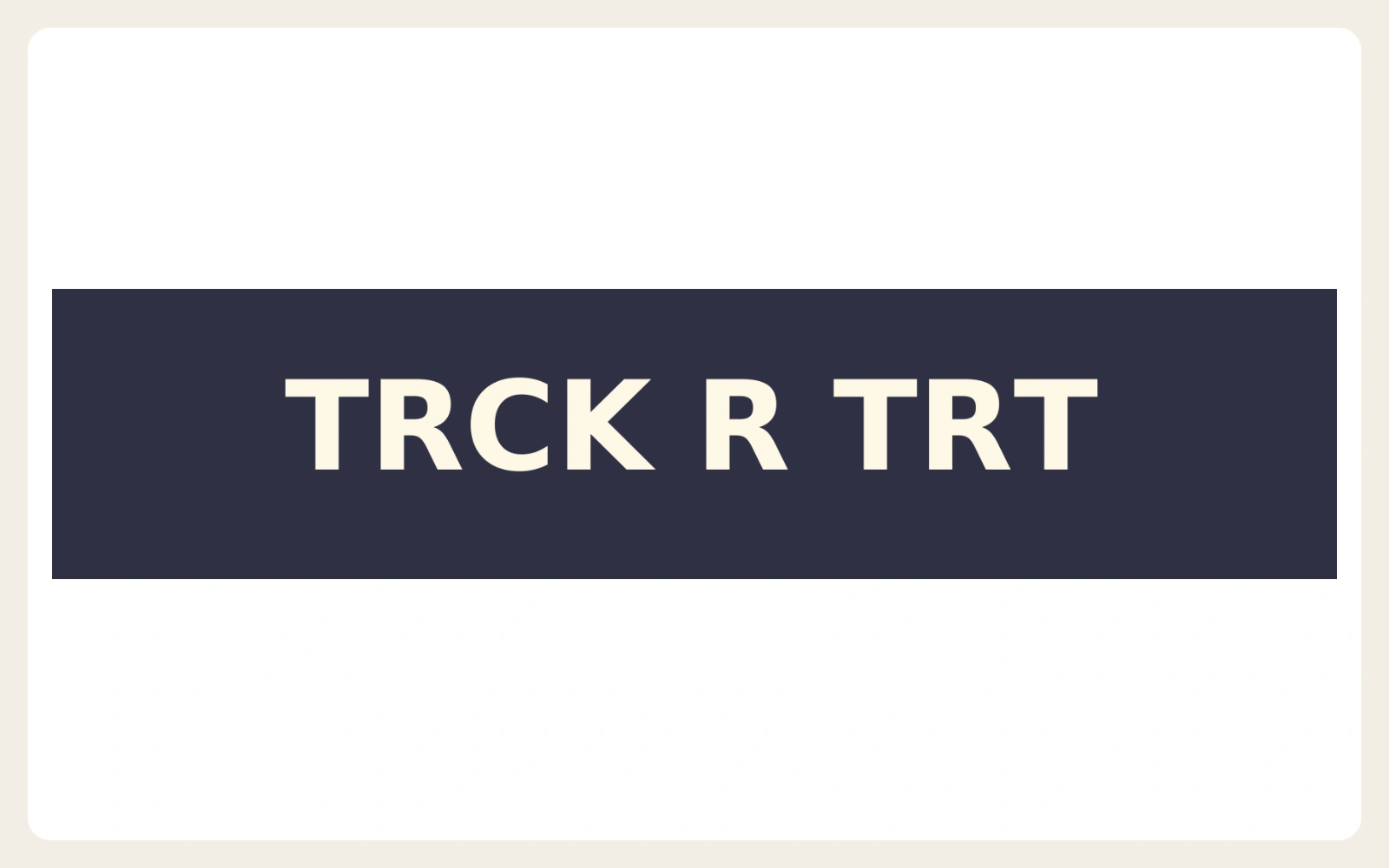 TRCK R TRT cipher prompt from the player questions.