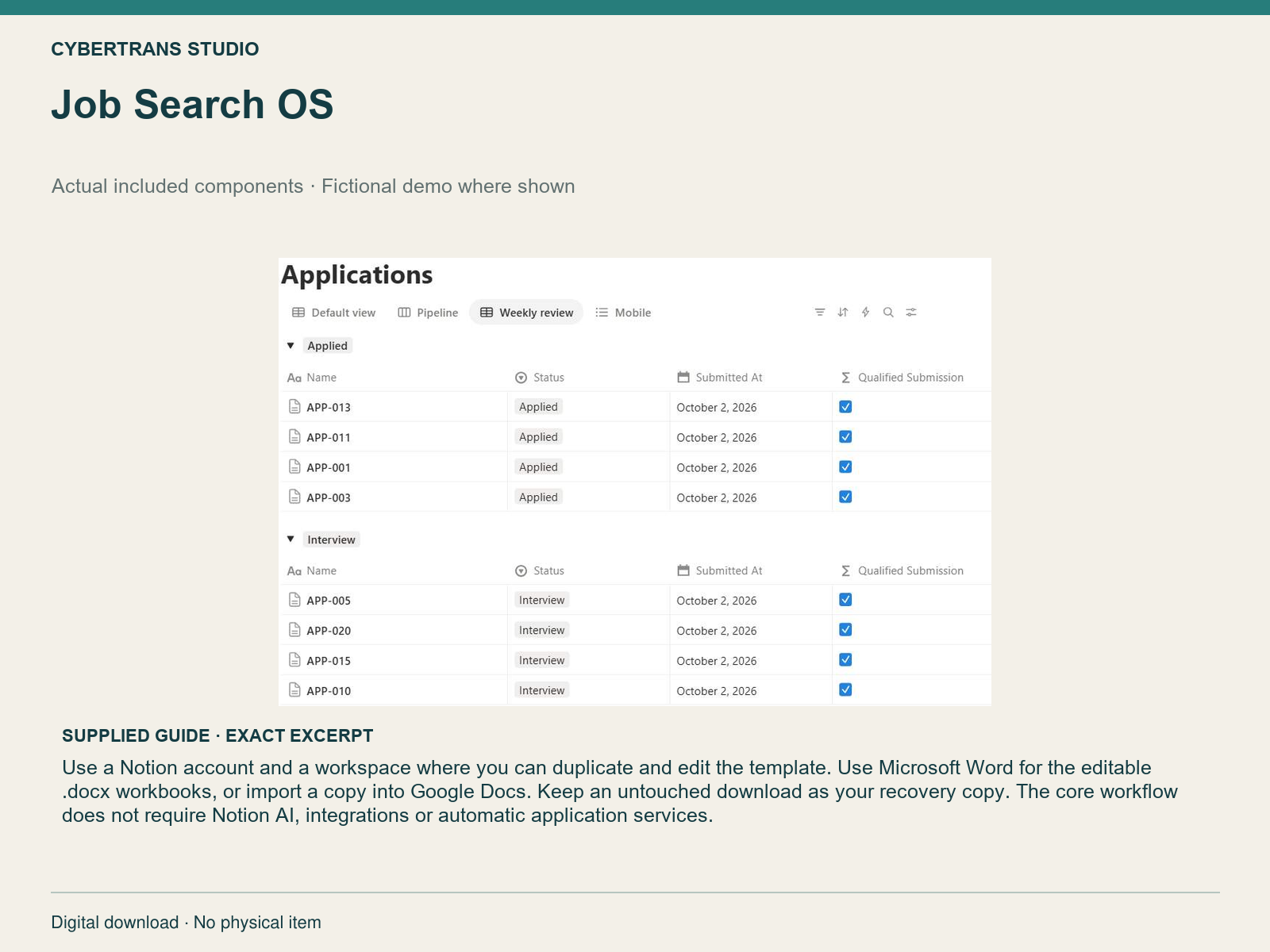 Job Search OS