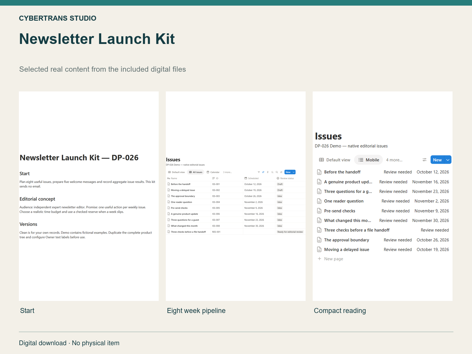Newsletter Launch Kit