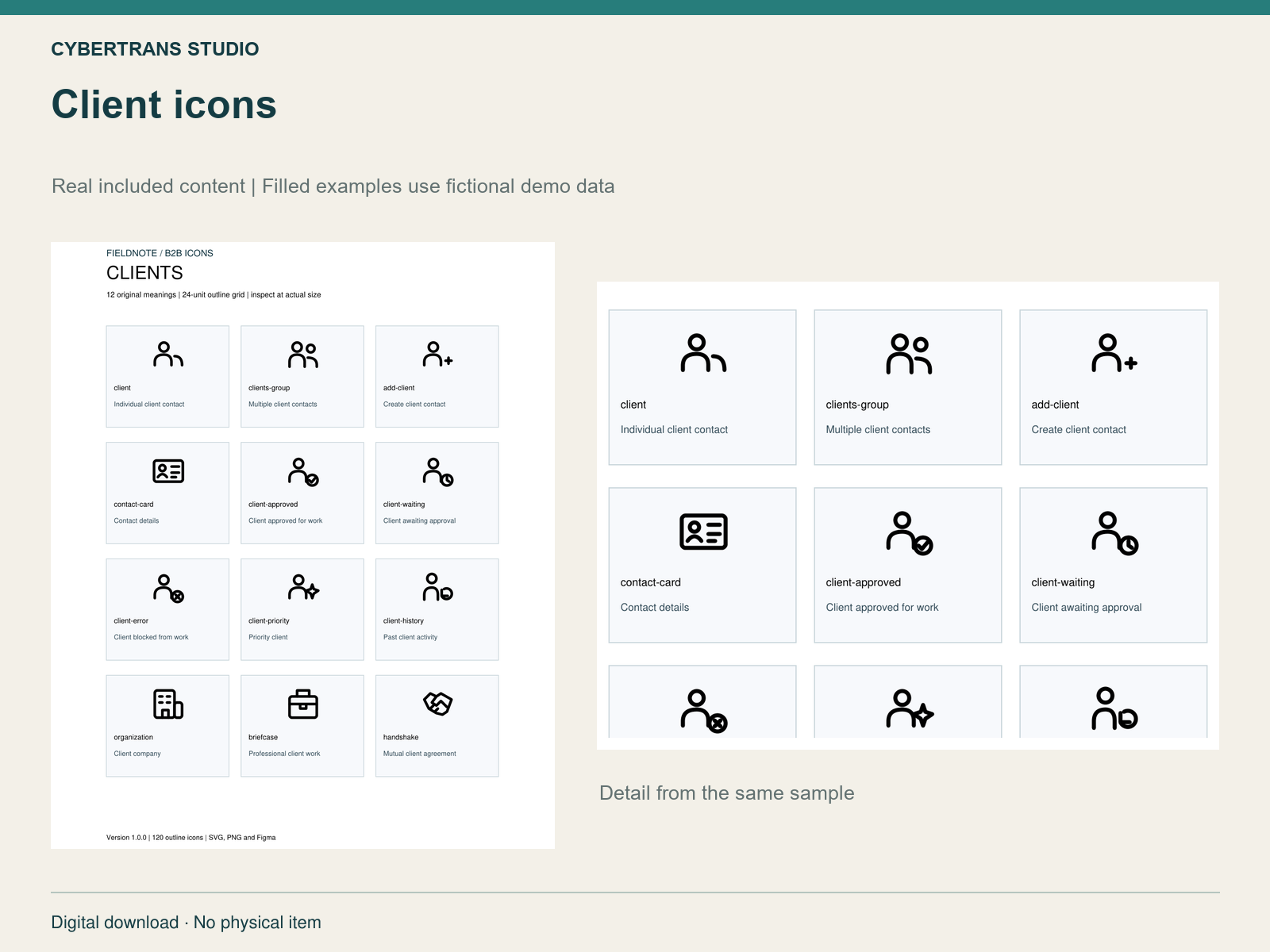 Client icons