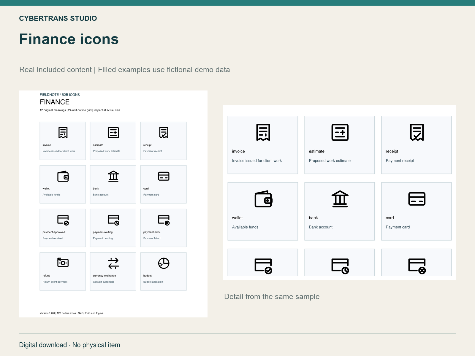 Finance icons