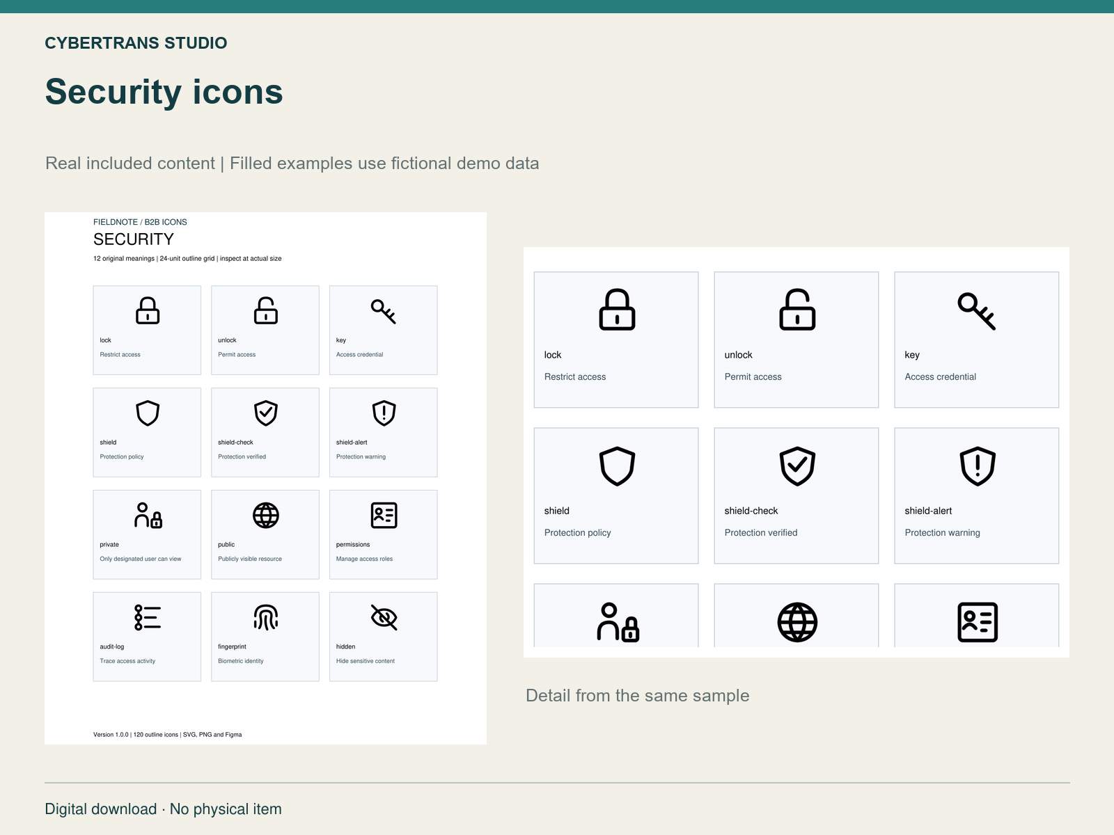 Security icons