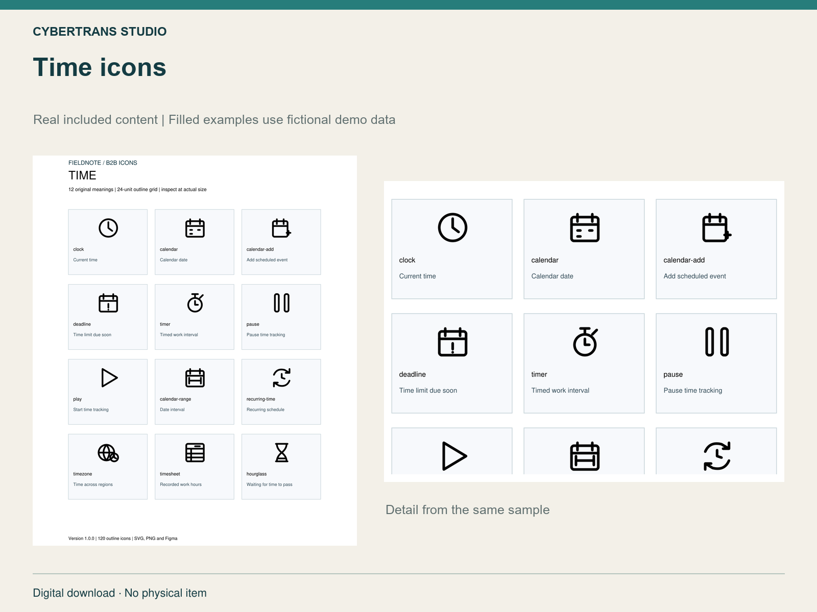 Time icons