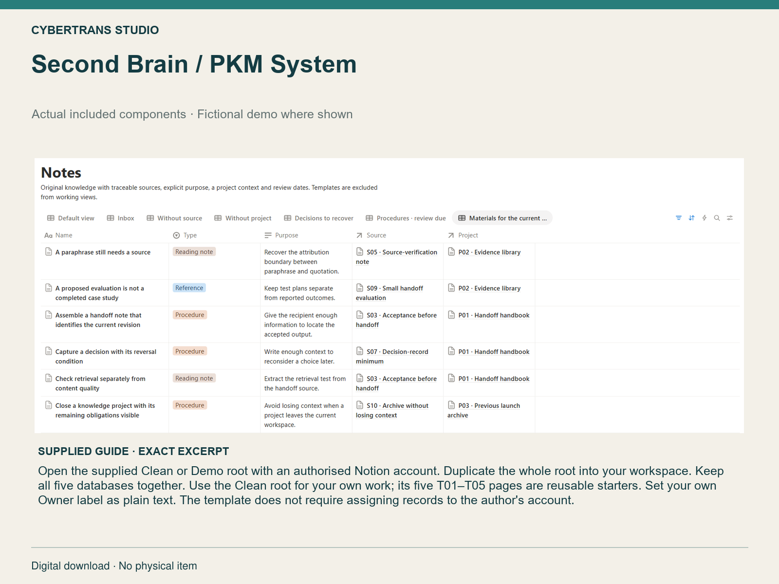 Second Brain / PKM System