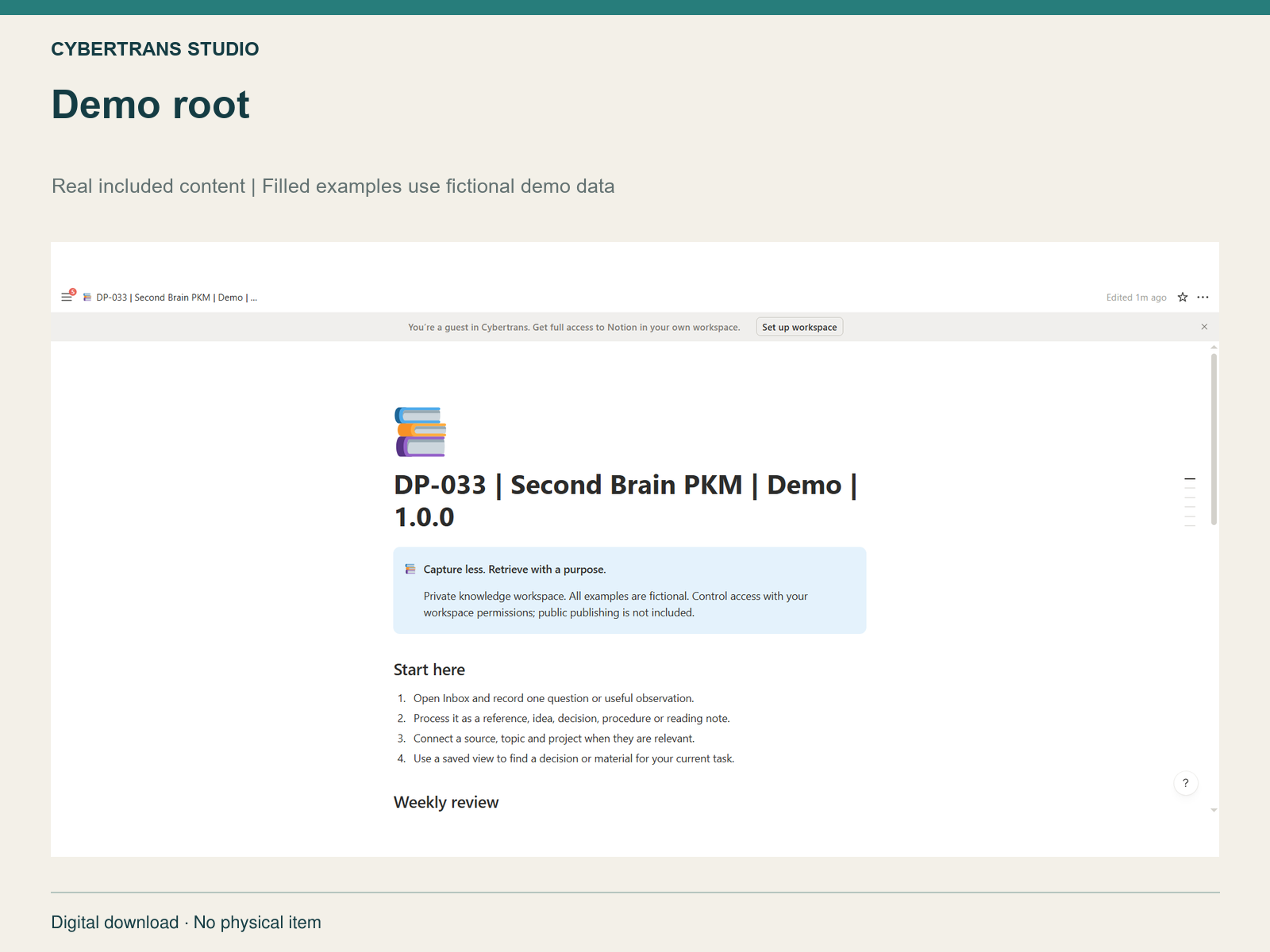 Demo root