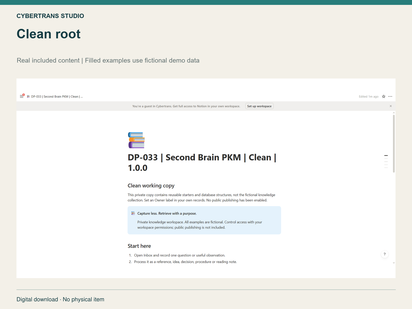 Clean root