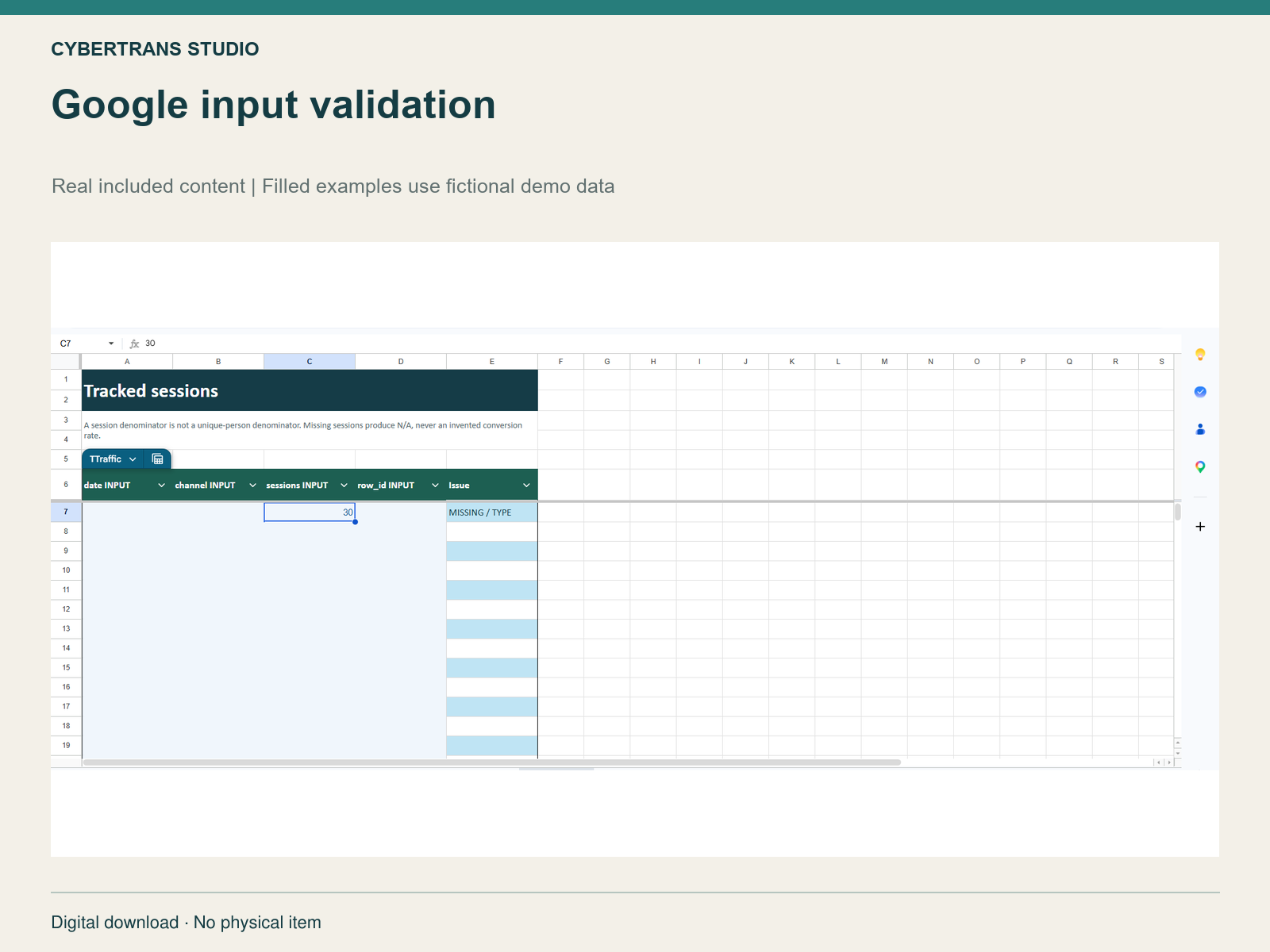 Google input validation